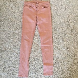 J Brand Peach/Nude Skinny Jeans